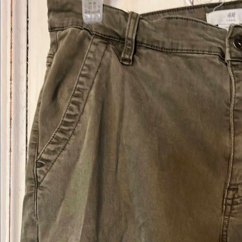 H&M Cargo pants Green Slim Fit - Picture 4 of 7